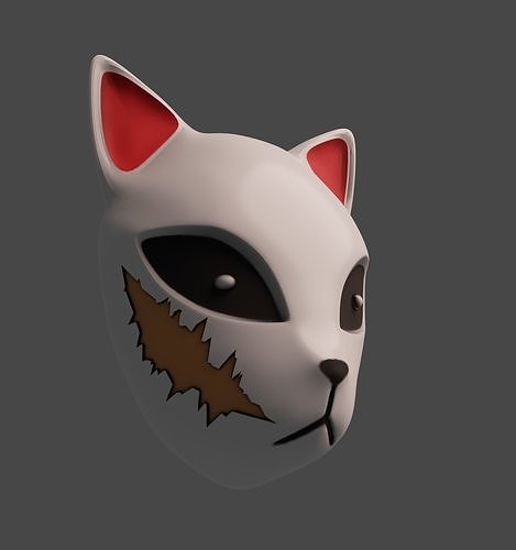 Kimetsu no Yaiba Demon Slayer Kitsune Sabito Mask 3D print model