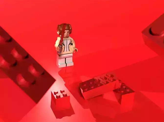 Lego star wars Low-poly 3D model