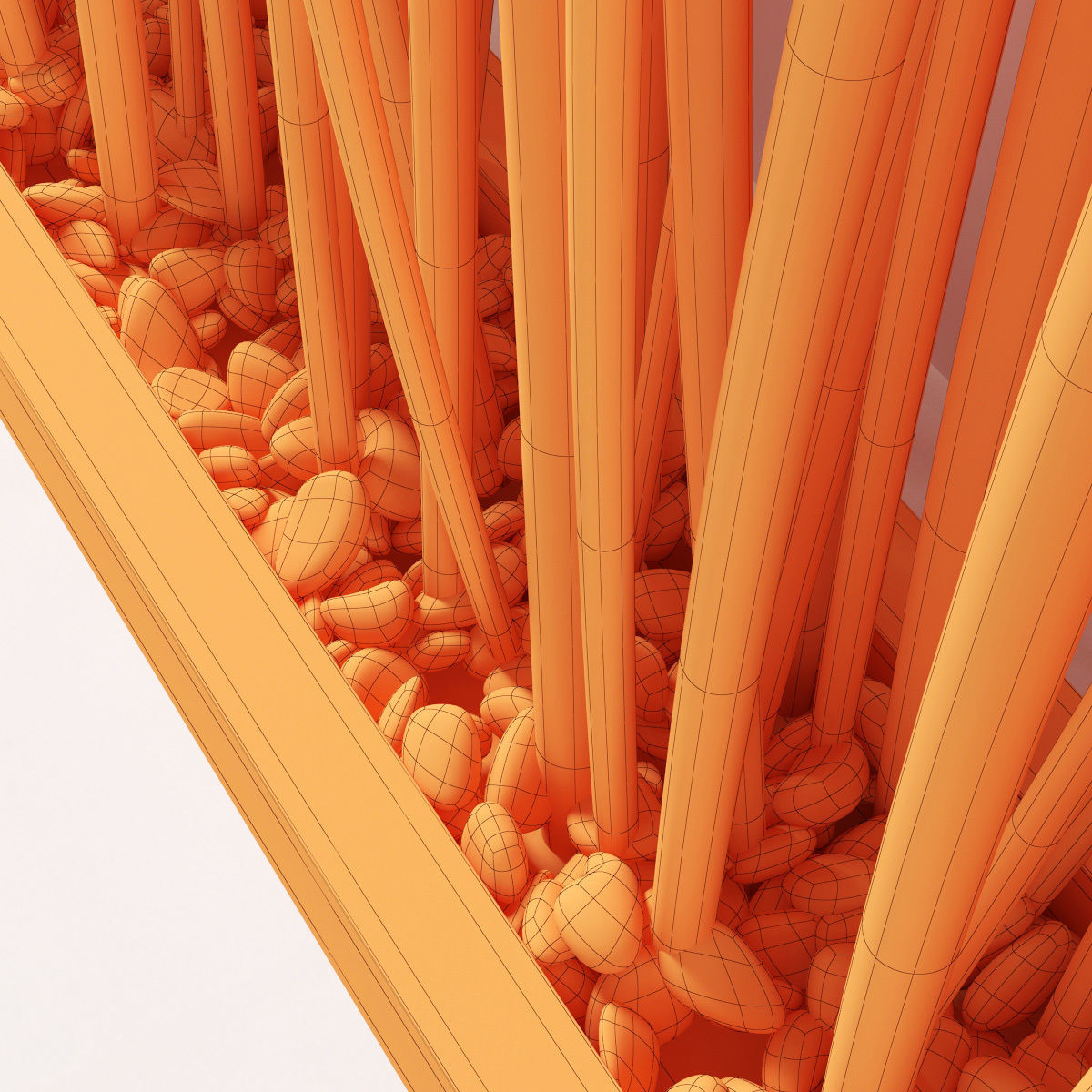 Branch thin planter 3D model_8