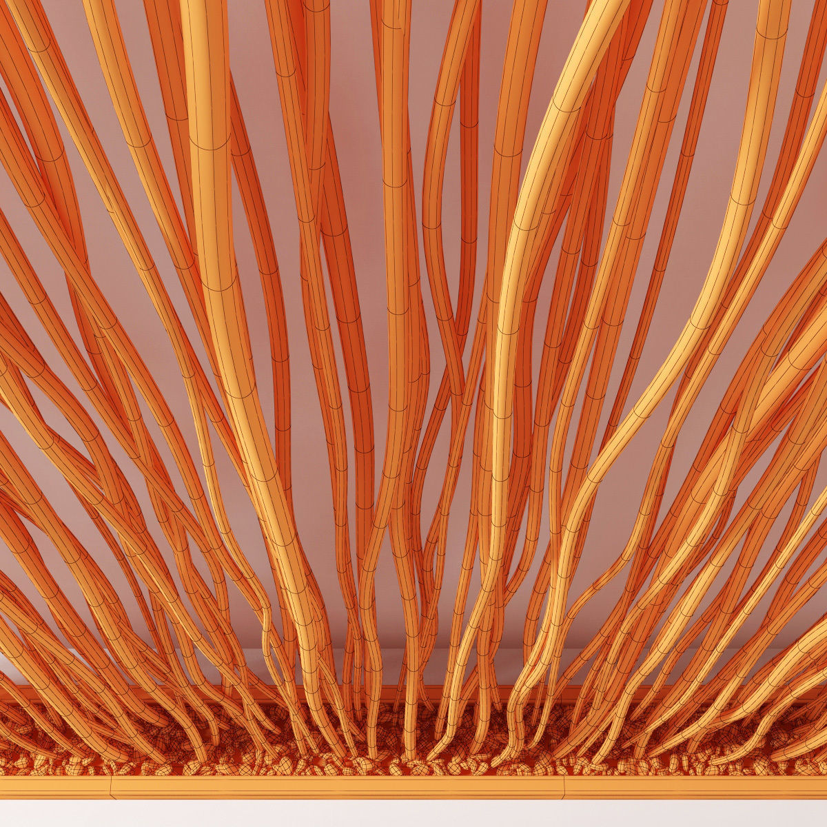 Branch thin planter 3D model_11