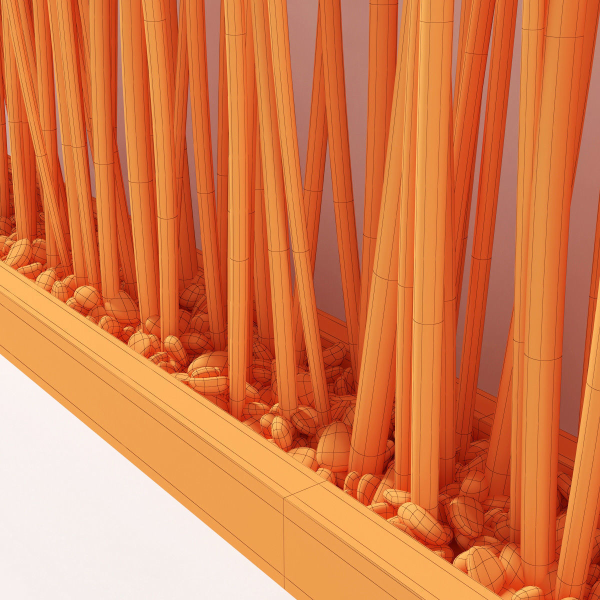 Branch thin planter 3D model_10