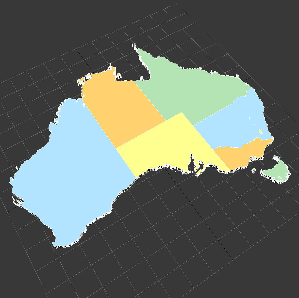 Map of Australia 3D model_6
