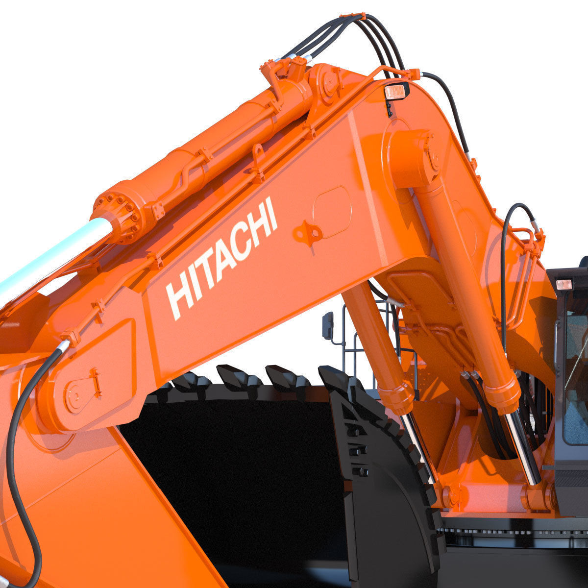 Excavator Hitachi EX1200-7 3D model_17