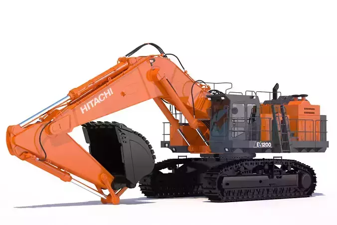 Excavator Hitachi EX1200-7 3D model