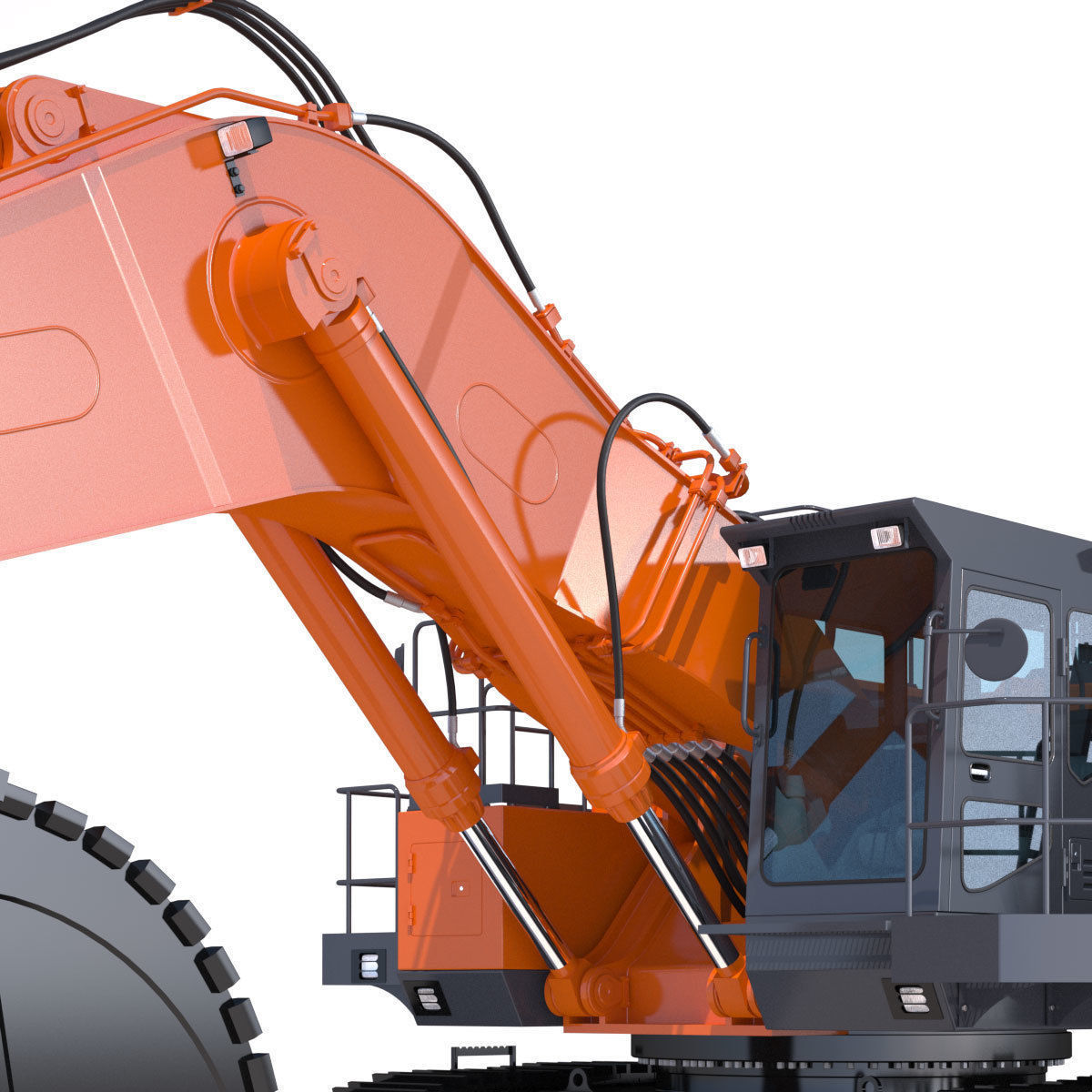 Excavator Hitachi EX1200-7 3D model_12