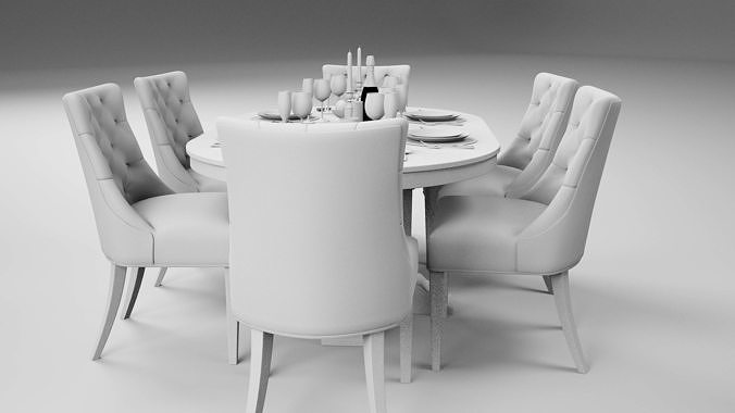 Tenarchstudio karh dining 01 render ready vray and corona 3D model 7