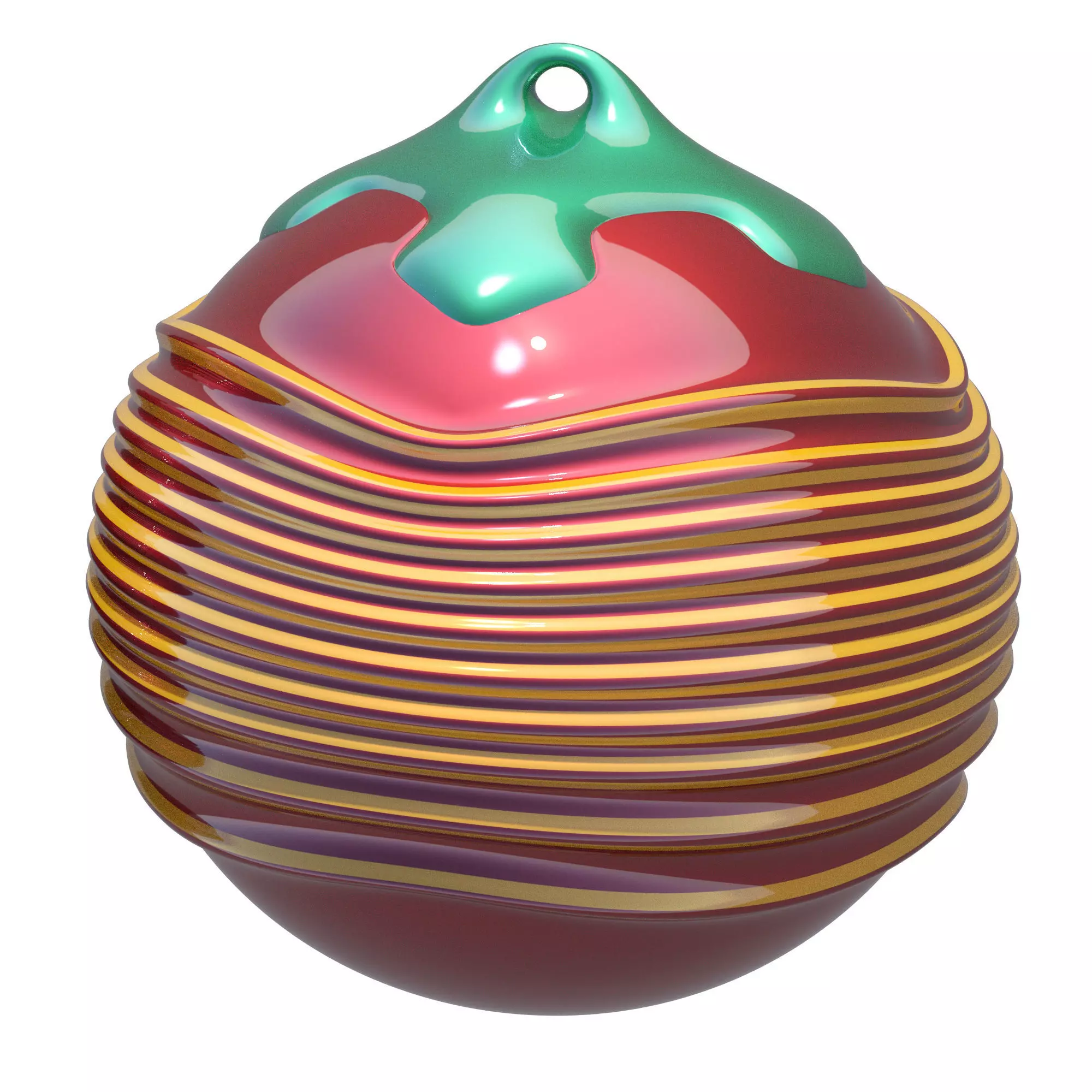 Christmas ball 3D print model_0