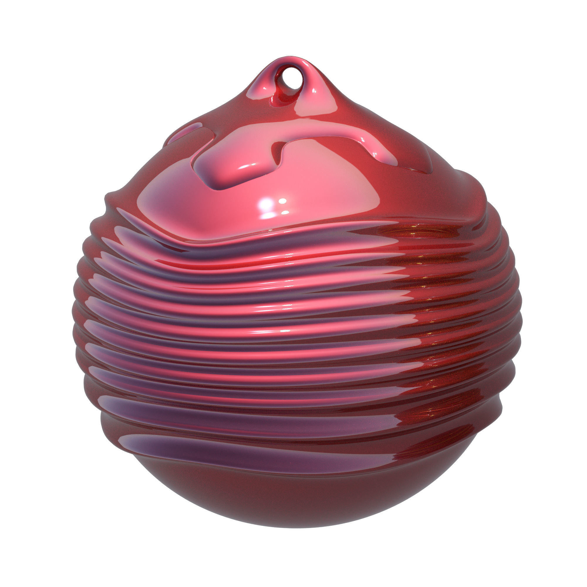 Christmas ball 3D print model_2