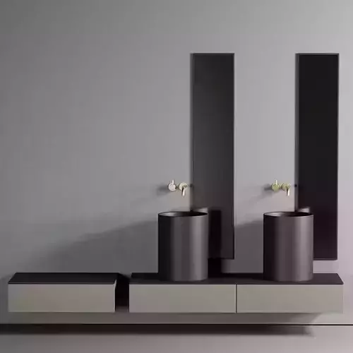 GALASSIA Core Countertop Ceramic Washbasin Set 1