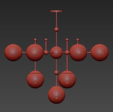 Gold Balls 3D model_4