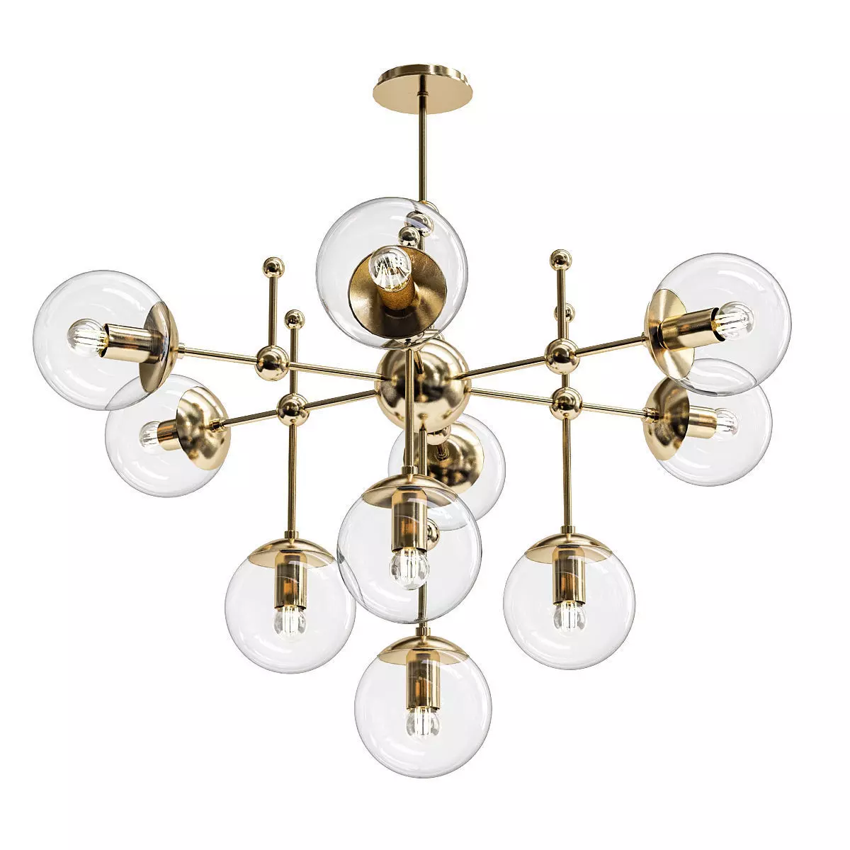 Gold Balls 3D model_0