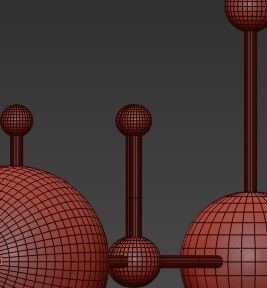 Gold Balls 3D model_1