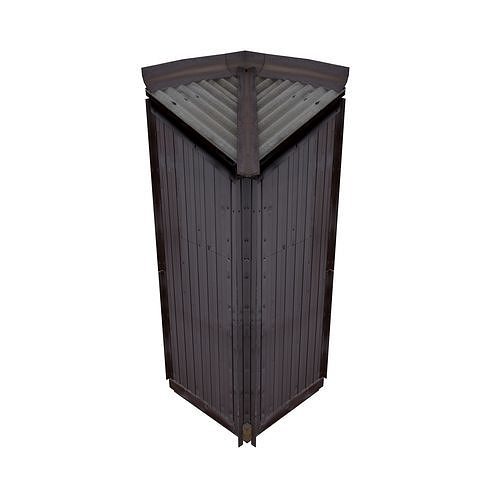Balcony metais 01 64 Corner for Russia Low-poly 3D model