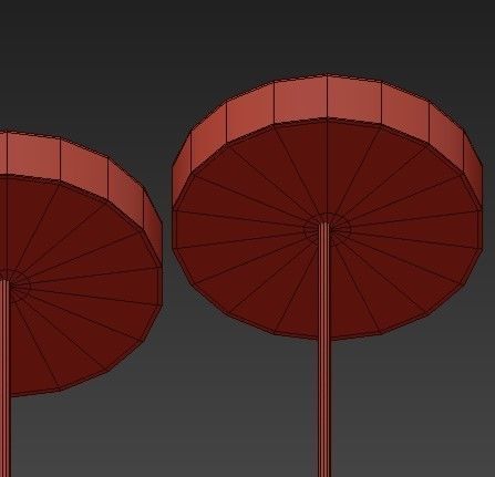 Coppe four different colored pendant lights hanging 3D model_2