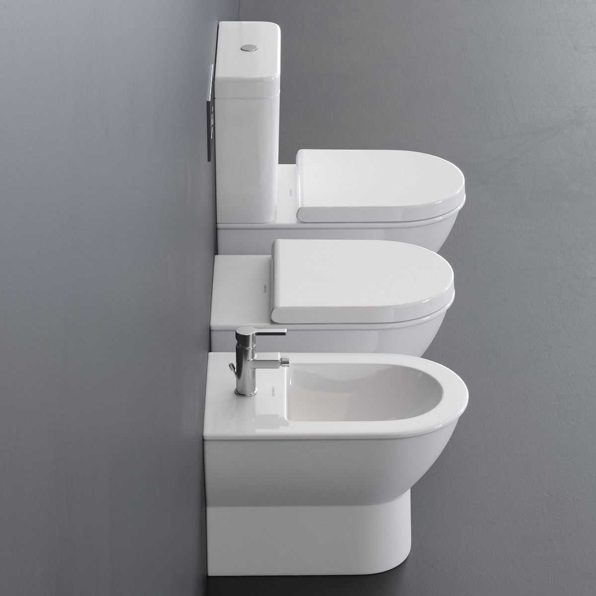 Duravit Darling New WC Low-poly 3D model_1