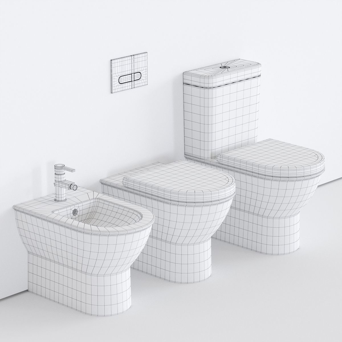 Duravit Darling New WC Low-poly 3D model_4