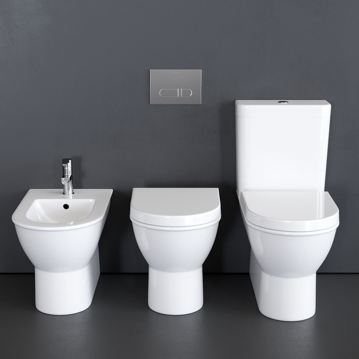 Duravit Darling New WC Low-poly 3D model_2