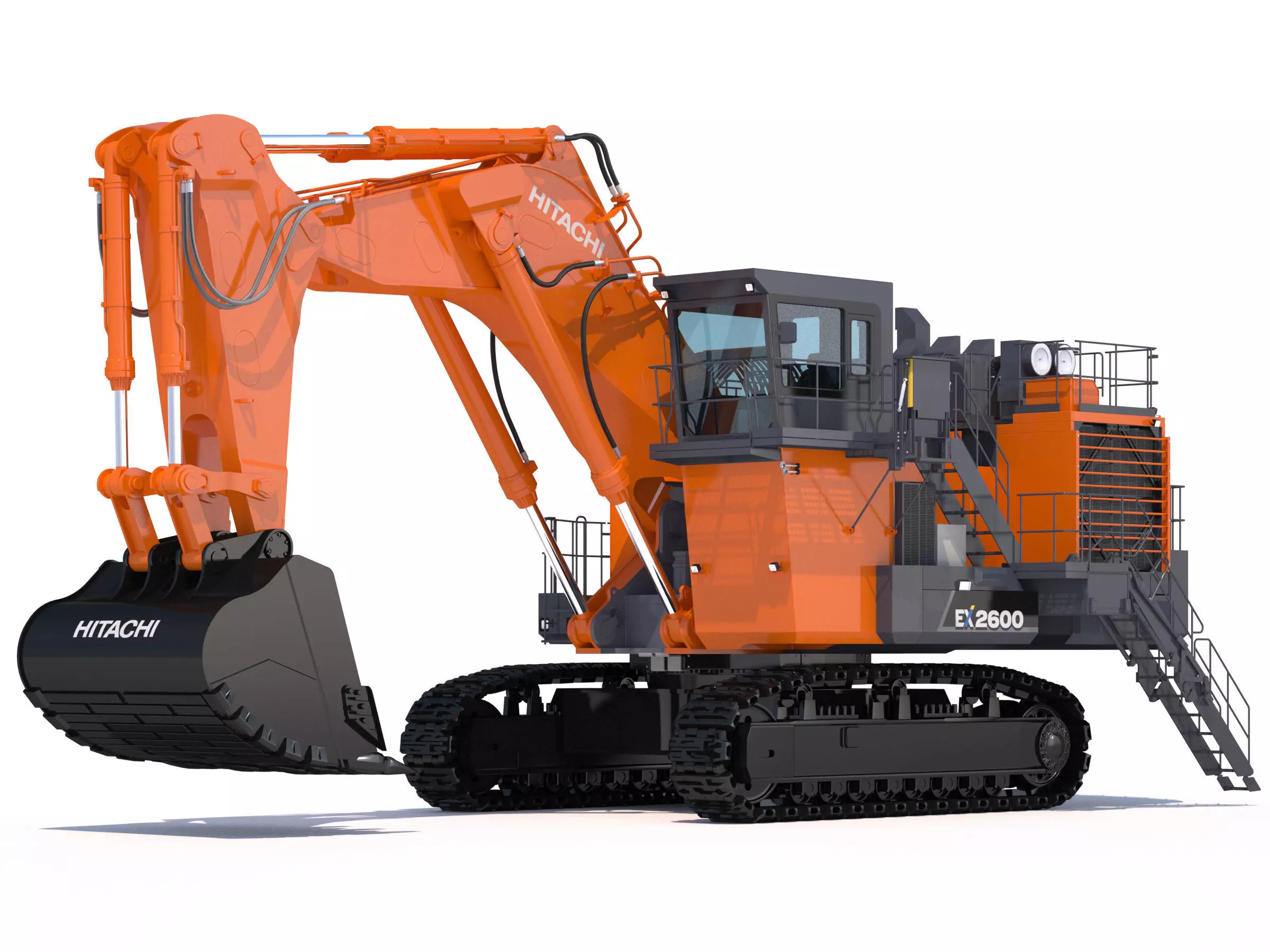 Excavator Hitachi EX2600-7 3D model_0