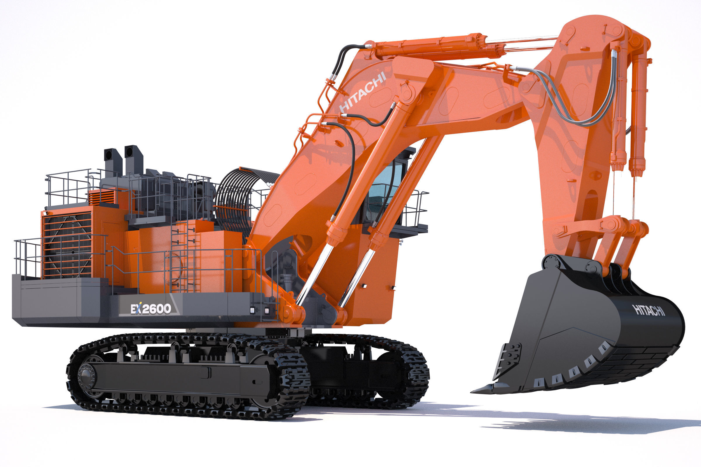 Excavator Hitachi EX2600-7 3D model_2