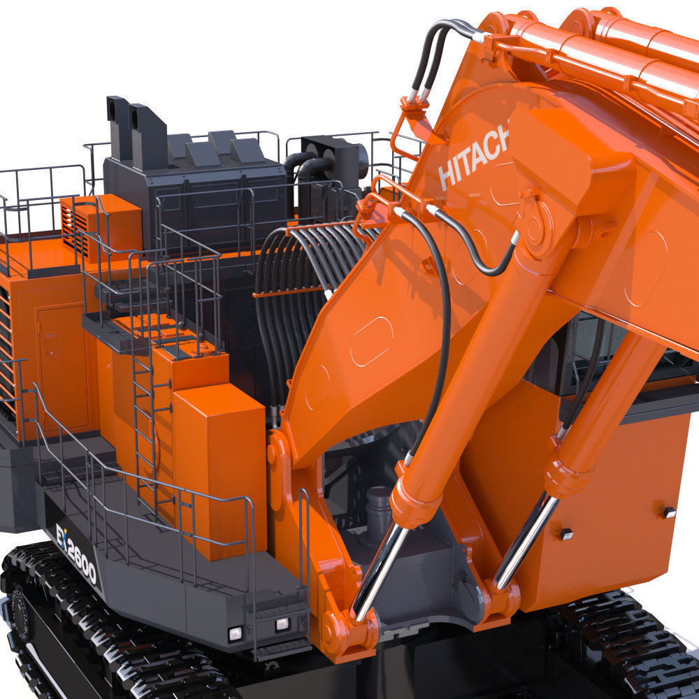 Excavator Hitachi EX2600-7 3D model_18
