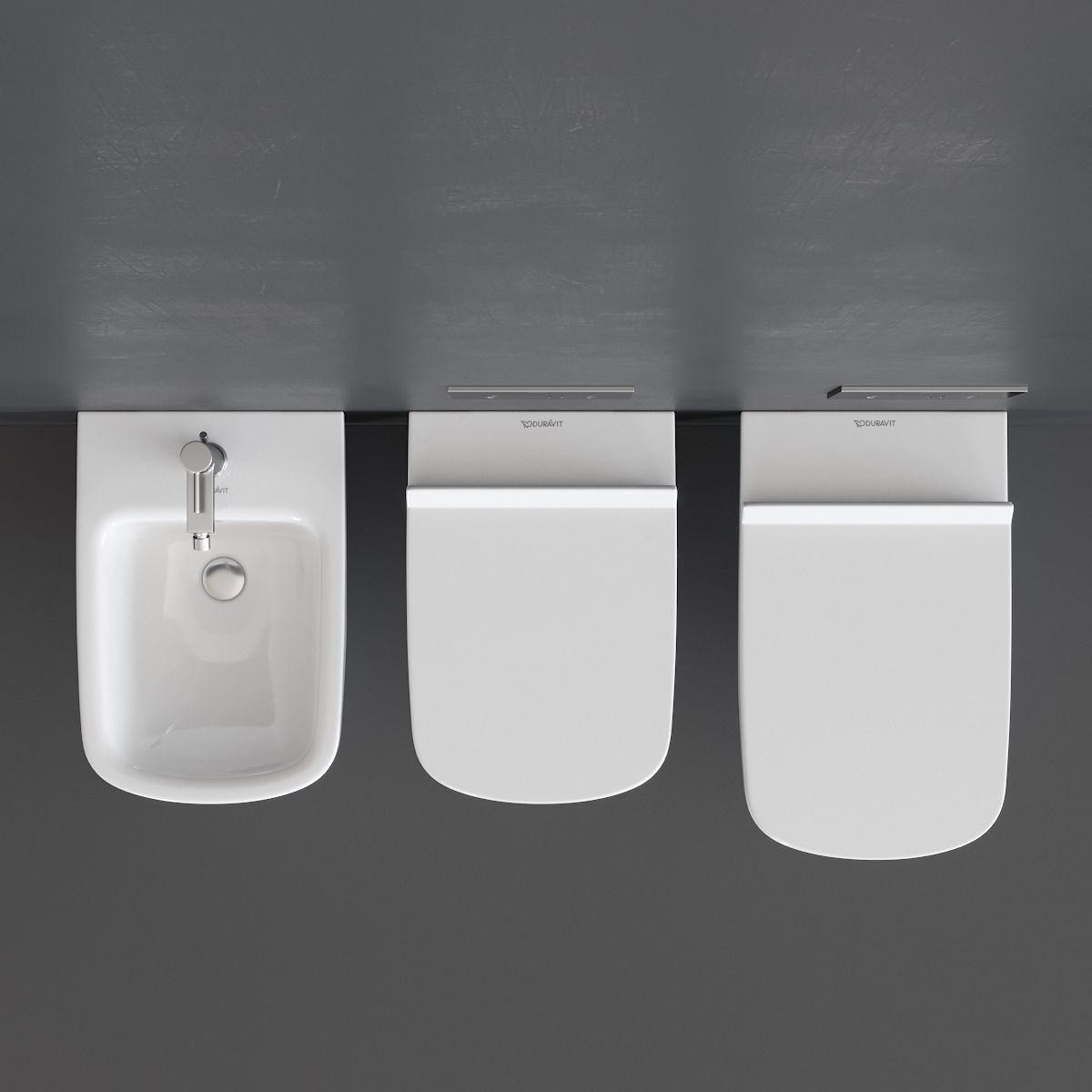 Duravit DuraStyle Wall-hung WC Low-poly 3D model_3