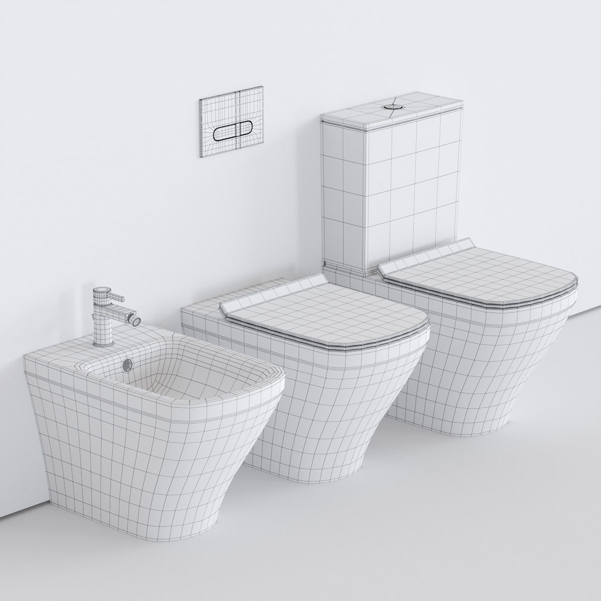 Duravit DuraStyle WC Low-poly 3D model_4