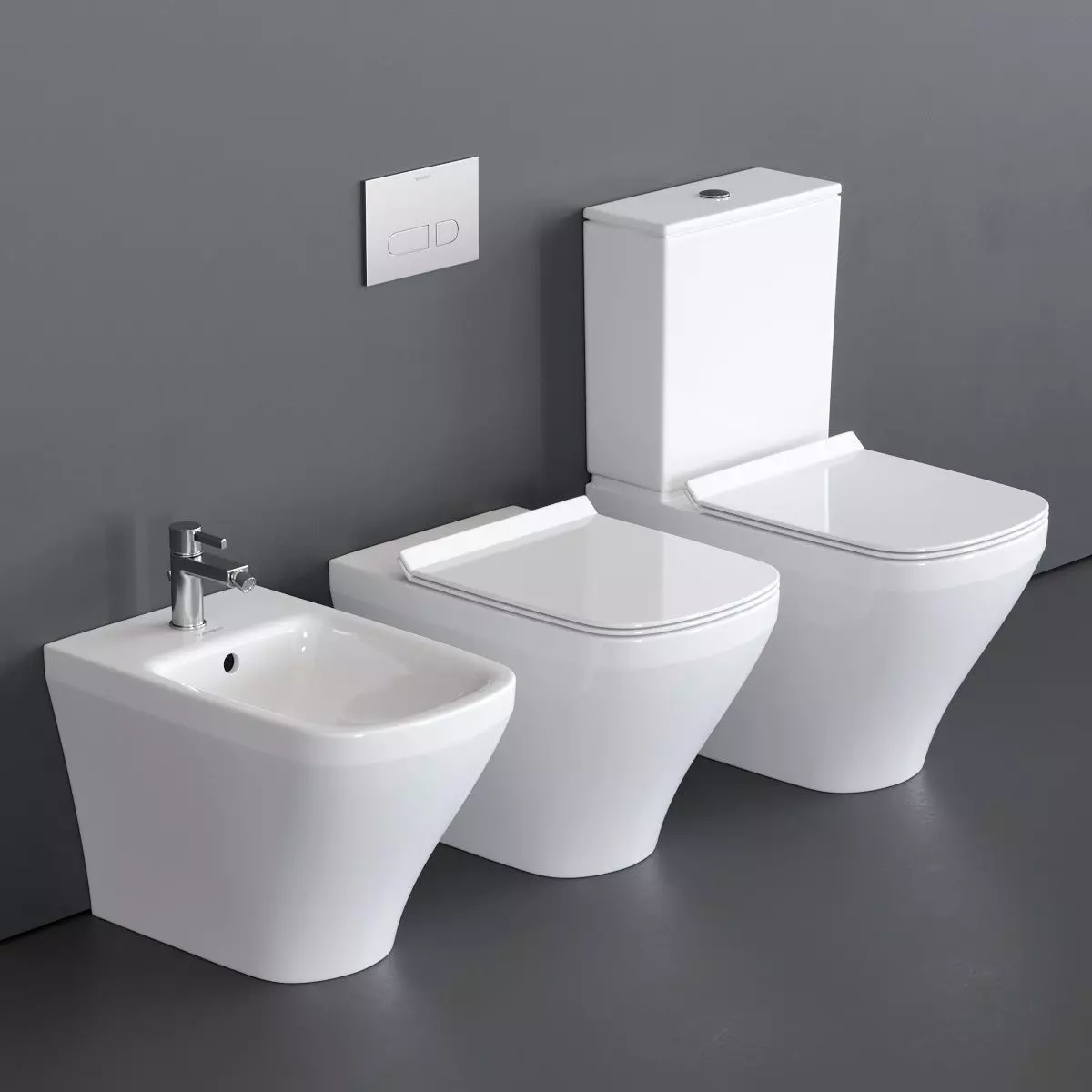 Duravit DuraStyle WC Low-poly 3D model_0