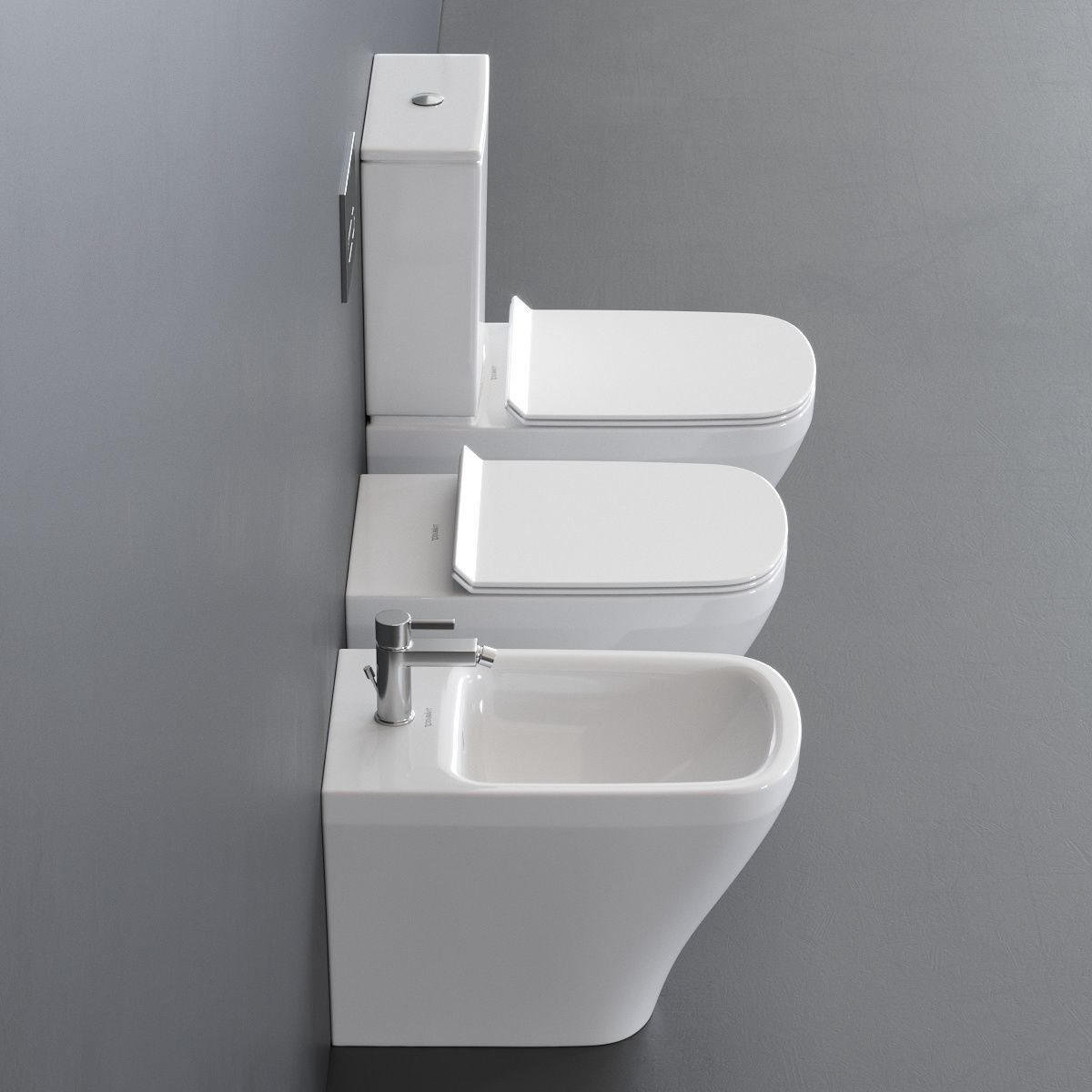 Duravit DuraStyle WC Low-poly 3D model_1