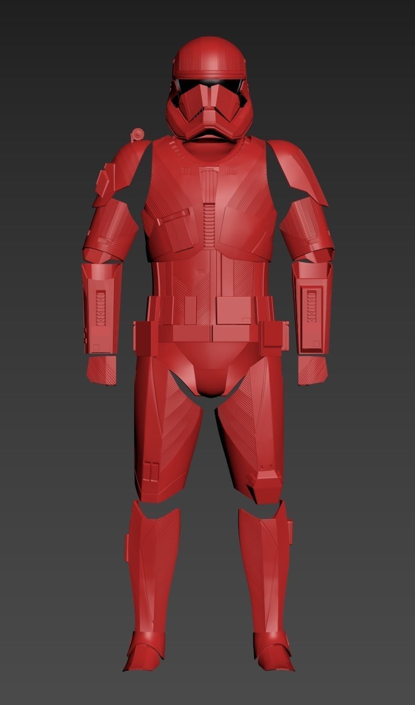 Star Wars EP9 The Rise of Skywalker Sith Trooper Full Armor  3D print model_17