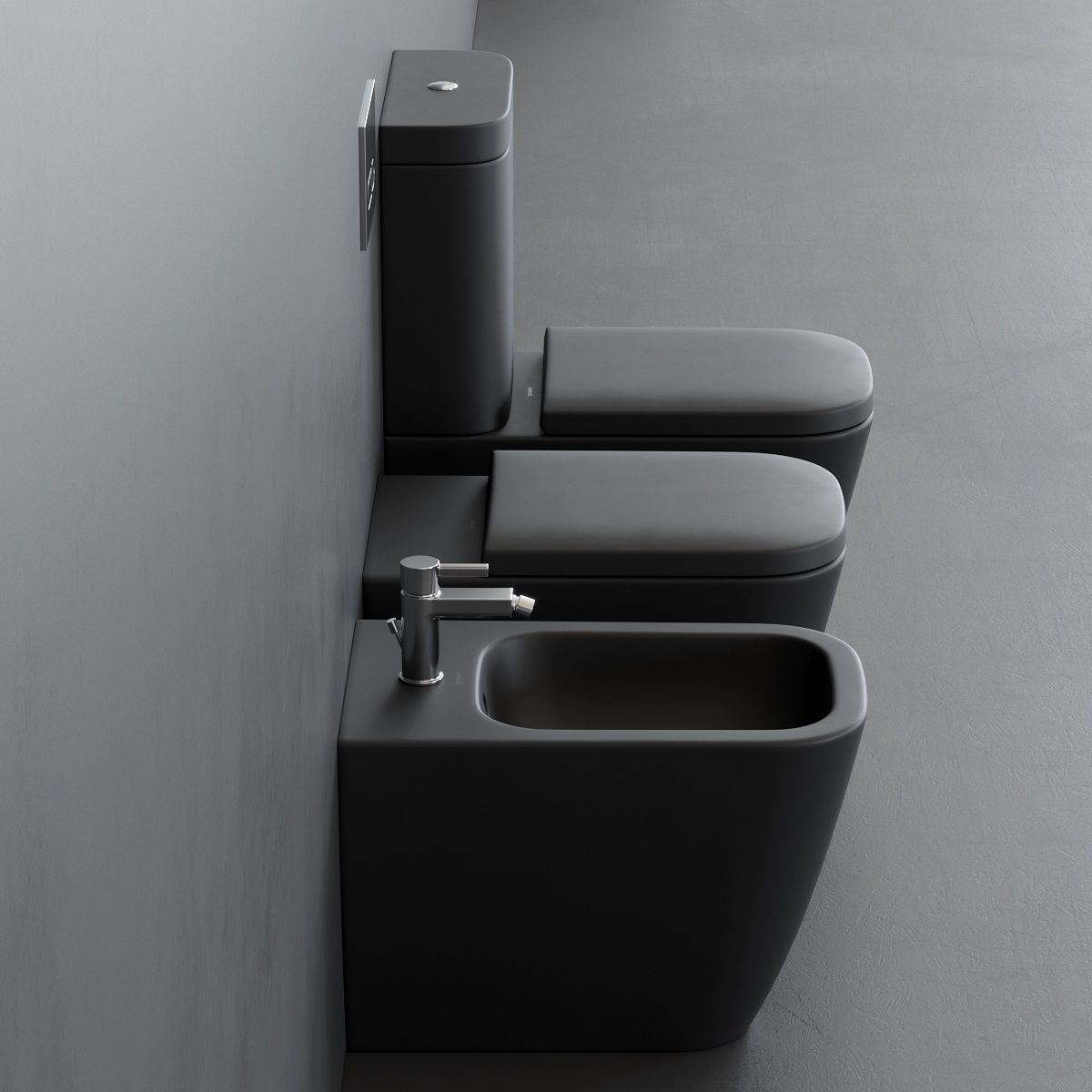 Duravit HAPPY D 2 WC Low-poly 3D model_1
