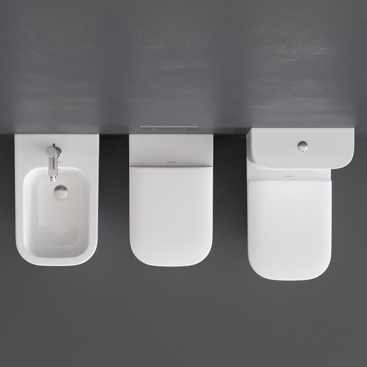 Duravit HAPPY D 2 WC Low-poly 3D model_4