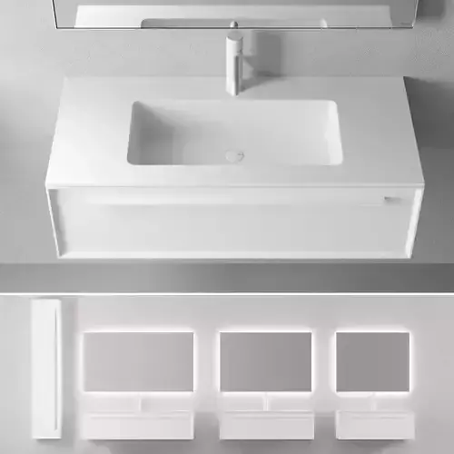 Falper 7 0 Wall-mounted vanity unit with drawers