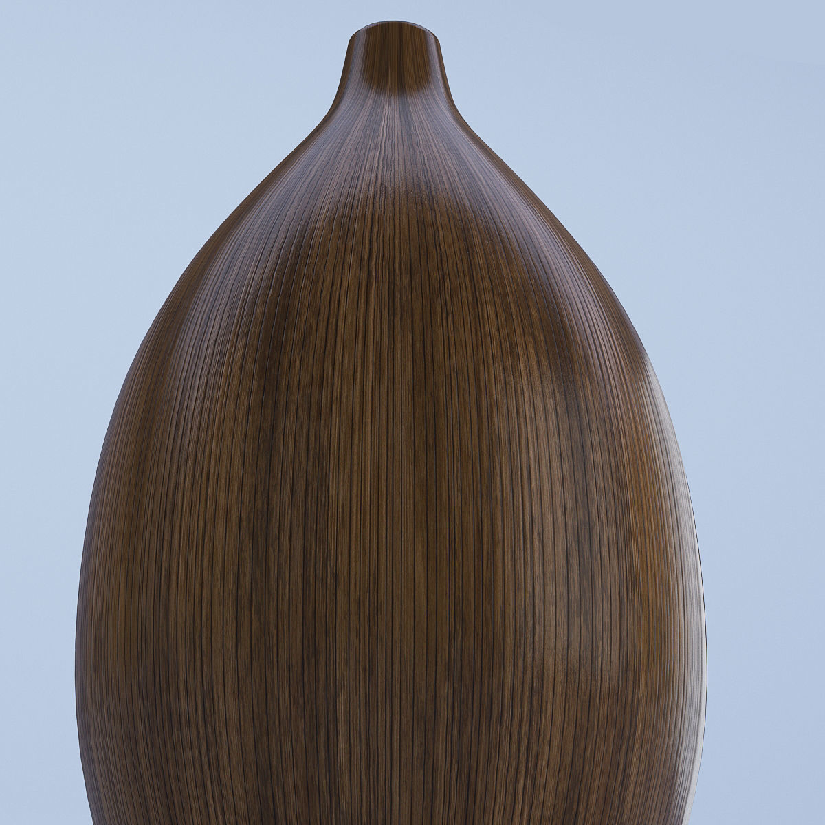 Wooden Vase 3D model_3
