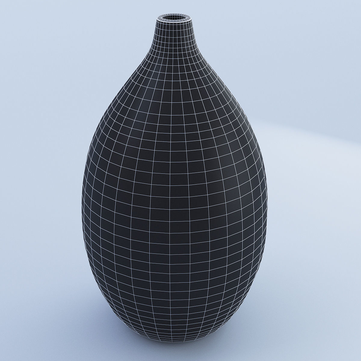 Wooden Vase 3D model_4