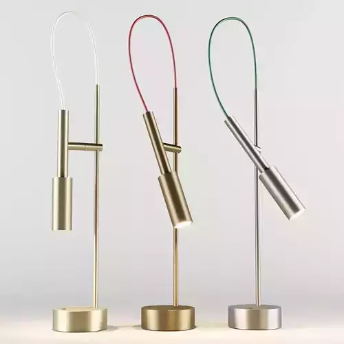 Panzeri Tubino Plus LED Table Lamp Low-poly 3D model