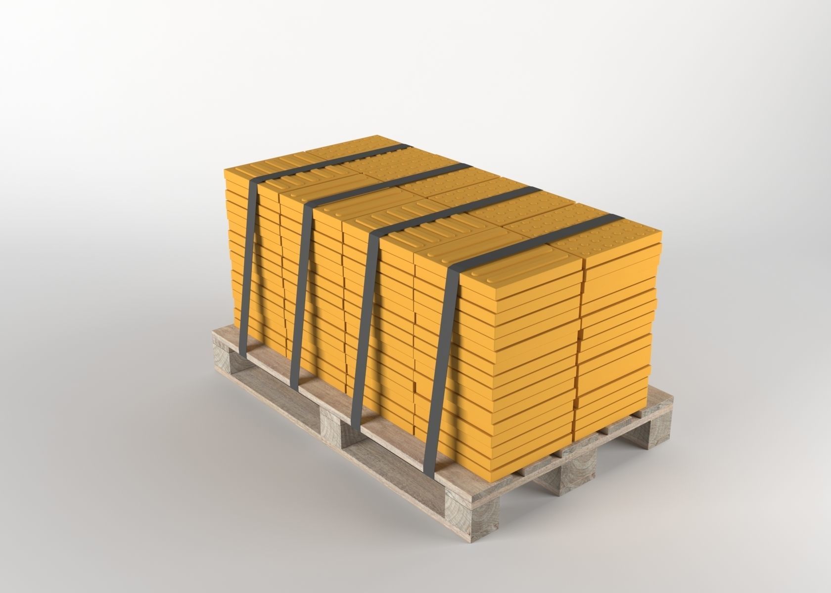 Disabled stone on pallet 3D model 3D model_1