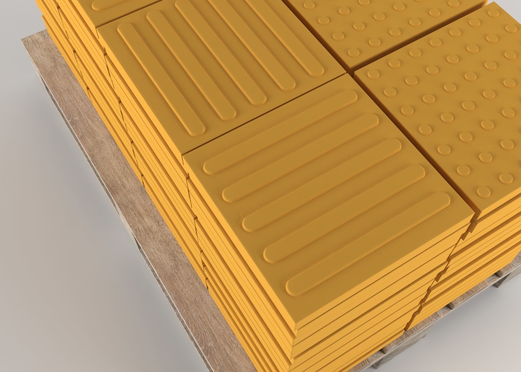 Disabled stone on pallet 3D model 3D model_4