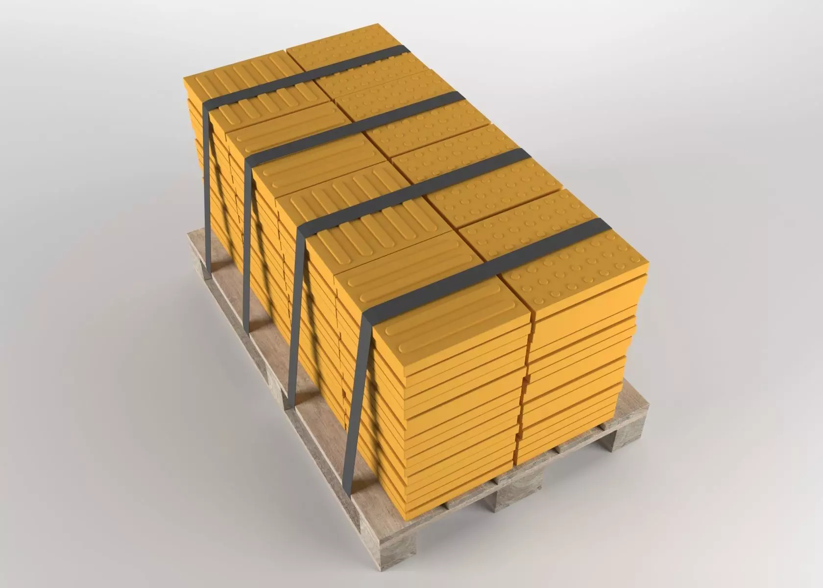 Disabled stone on pallet 3D model 3D model_0