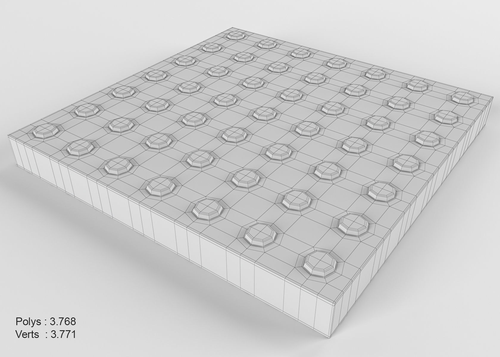 Disabled stone on pallet 3D model 3D model_8