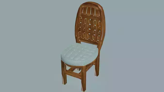 Checker backside dining chair