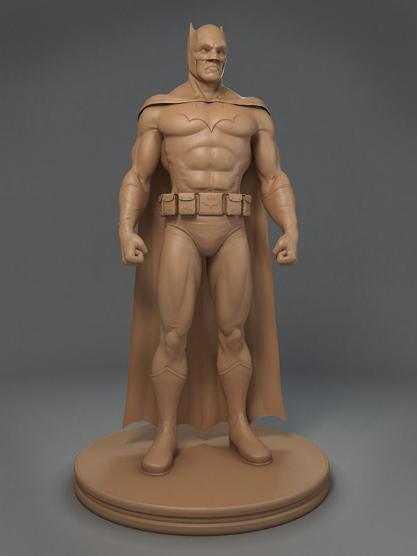 Batman statue 3D model_4