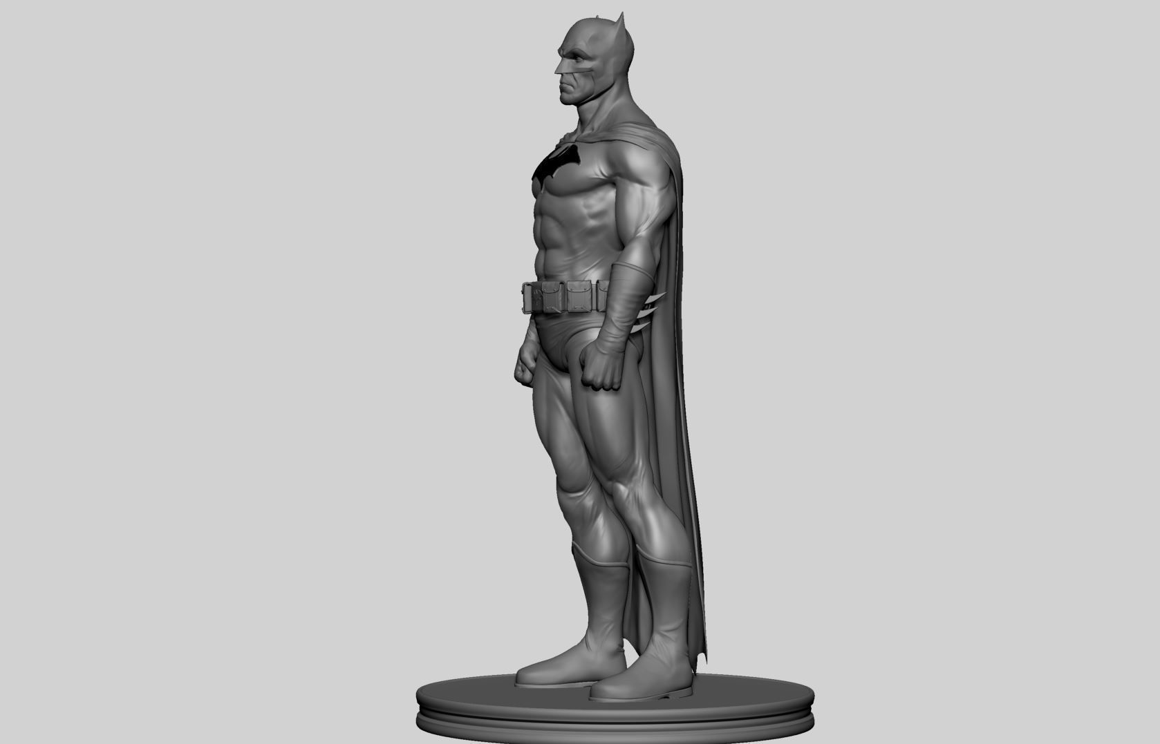 Batman statue 3D model_1