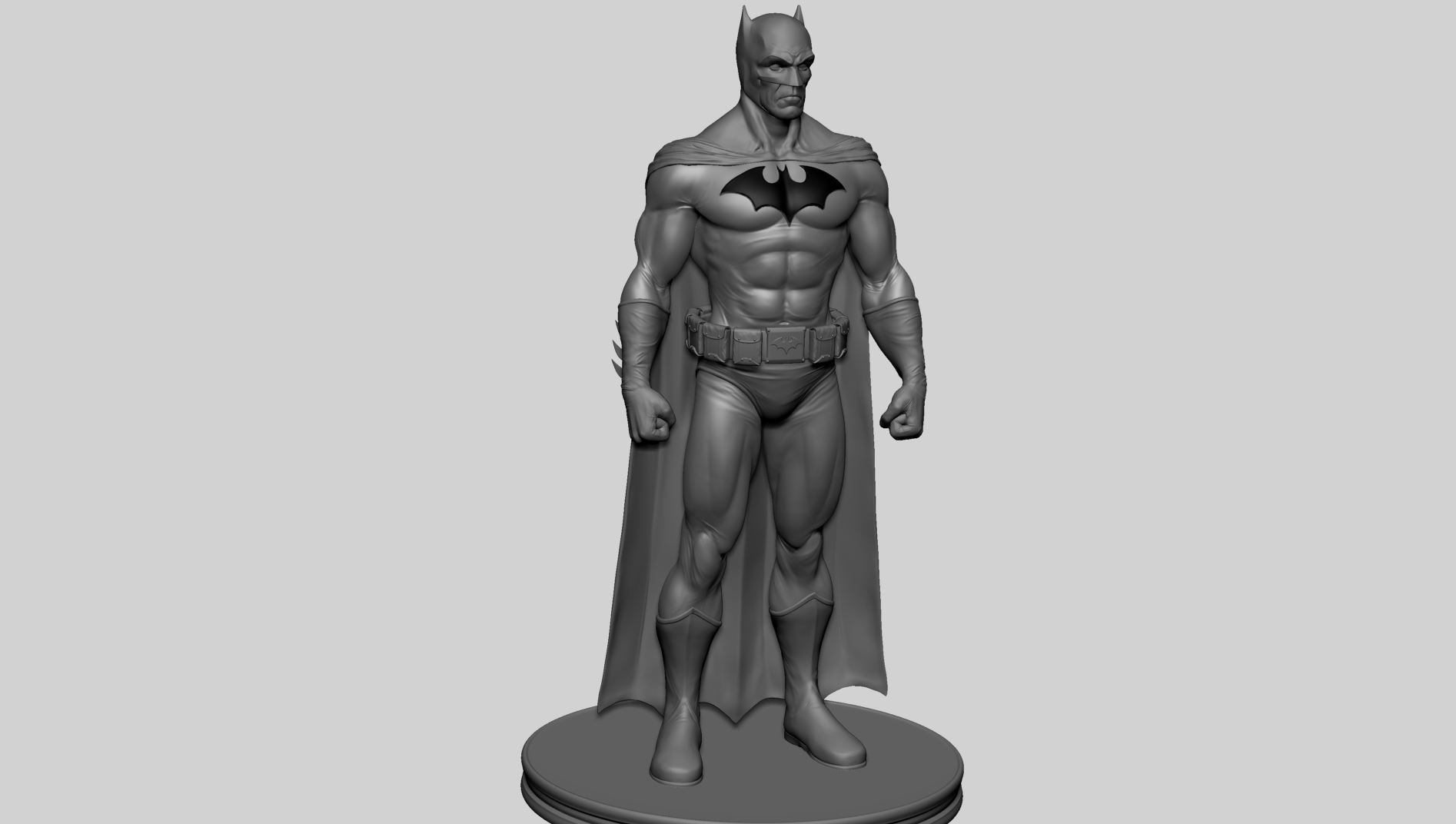 Batman statue 3D model_2