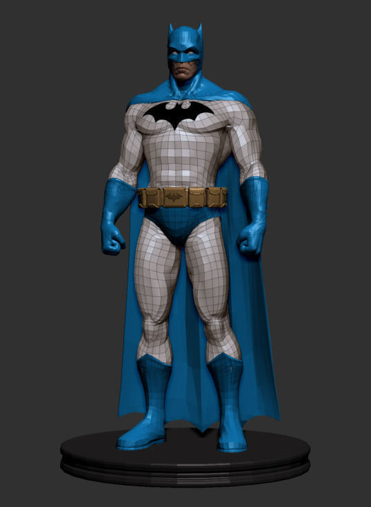 Batman statue 3D model_8
