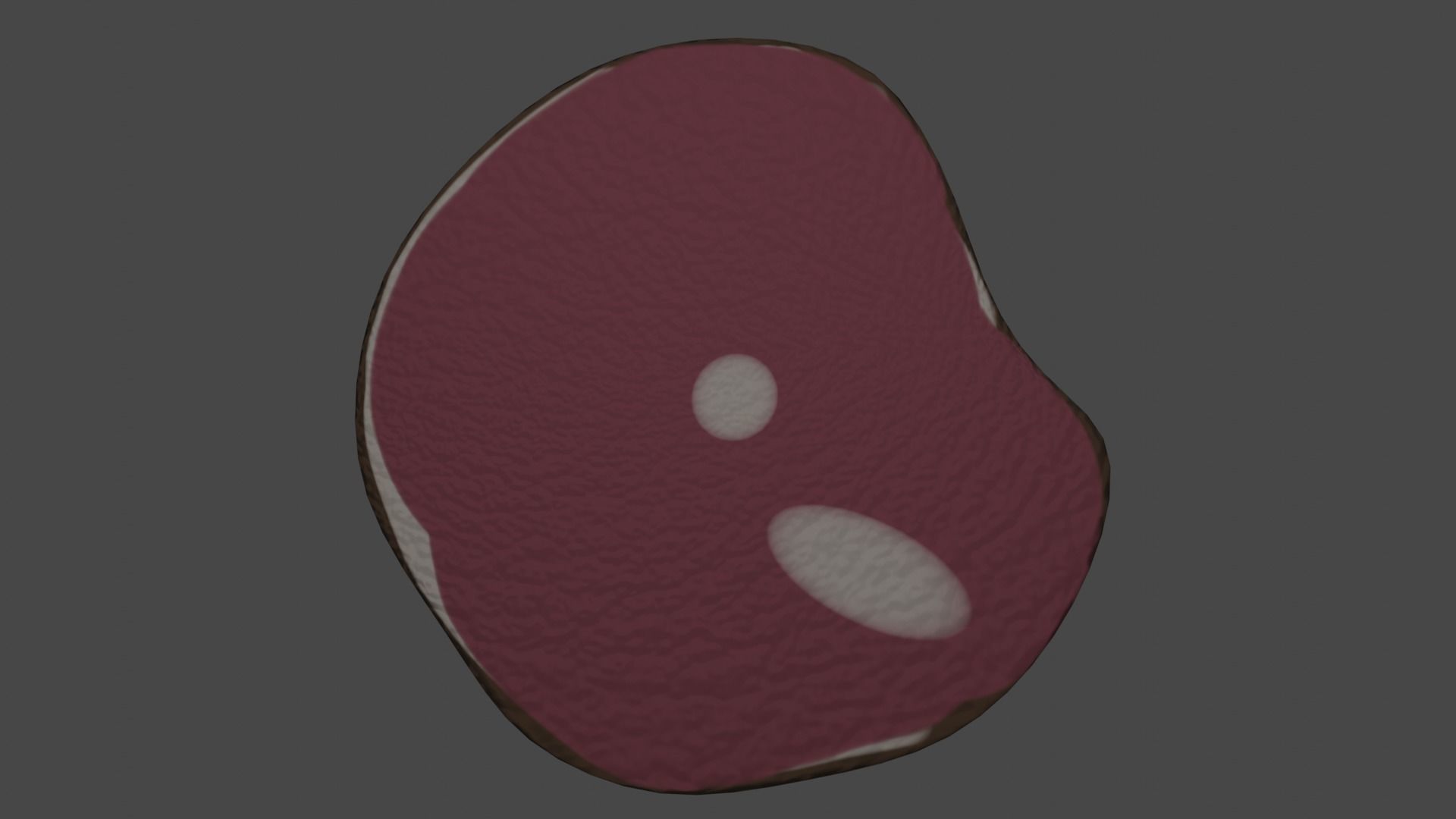 Piece of meat Low-poly 3D model_3