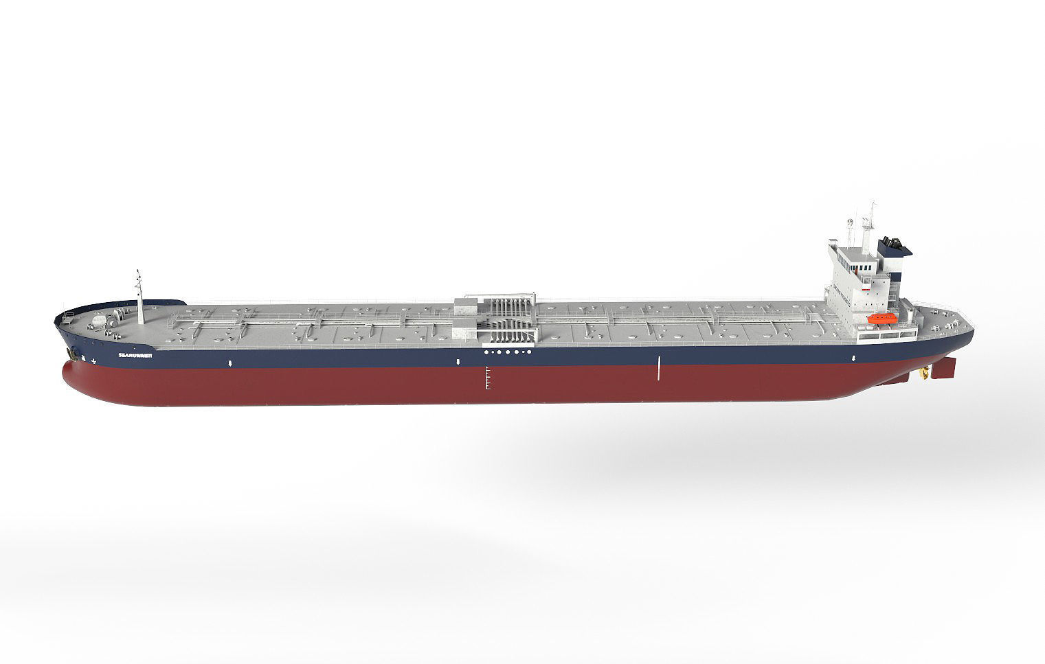 Tanker Panamax 245m Low-poly 3D model_2