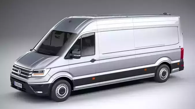 Volkswagen Crafter Long High Roof 2019 3D model Volkswagen Crafter Long High Roof 2019 3D model