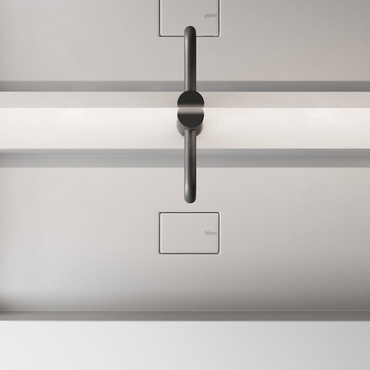 Falper 7 0 Set 2 Wall-mounted vanity unit with drawers Low-poly 3D model_3