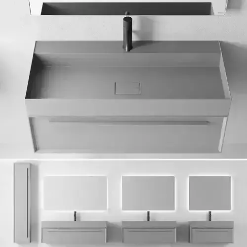 Falper 7 0 Set 2 Wall-mounted vanity unit with drawers