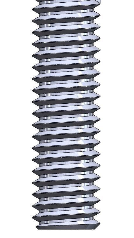 ISO Metric Hex Screws Kitbash 3D model_11